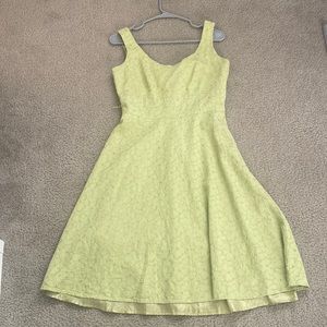 Green Floral Print Midi Dress